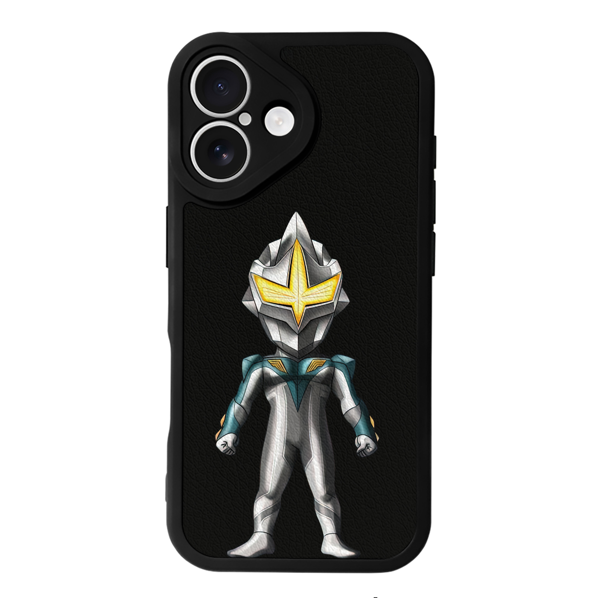 （画像用） ウルトラマン Ultraman 【iPhone 16シリーズ対応】シリコンスマホケース（レザー調） 材質：シリコン